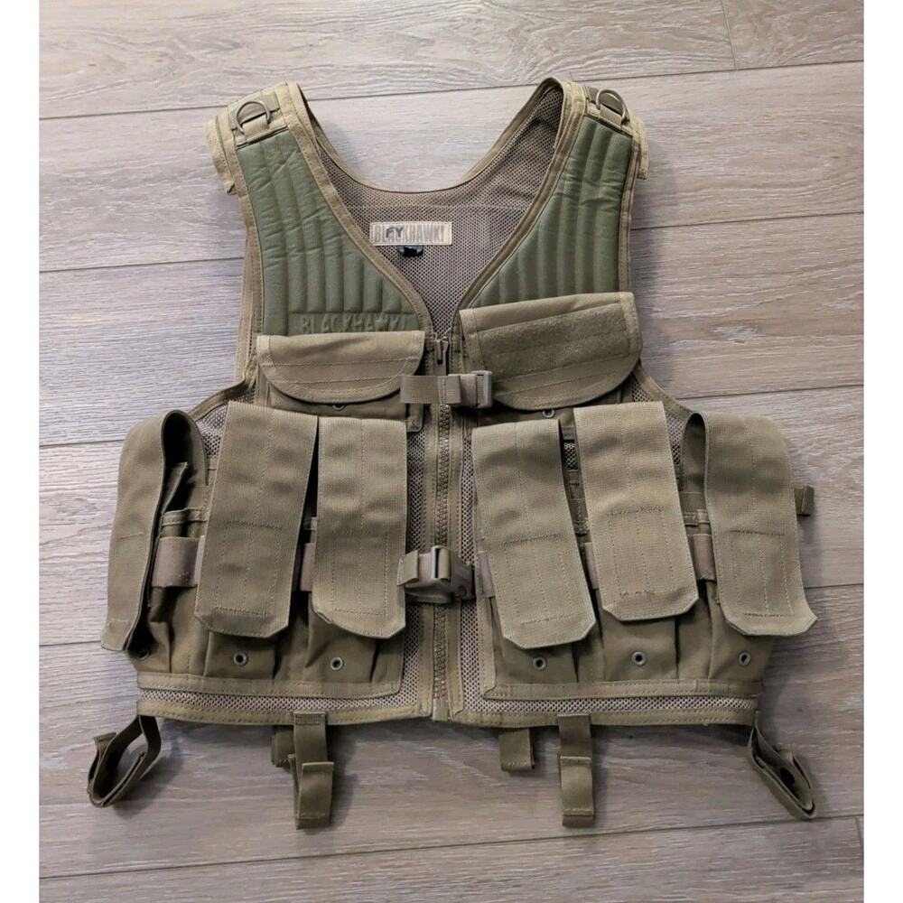 Blackhawk Omega Elite Tactical Vest 3 Coyote Tan/Olive Drab EUC